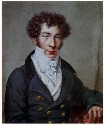 Retrato del poeta ruso Konstantin Batyushkov, 1815